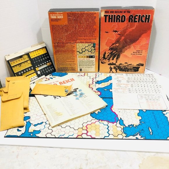 VTG Rise Decline Of Third 3rd Reich Avalon Hill Bookcase Game 2nd Ed 1974 WWII - Picture 3 of 8